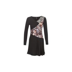 Sukienki krótkie Smash MAGALI. Czarne sukienki damskie Smash, s, bez wzorów, bez kołnierzyka, z krótkim rękawem, krótkie, mini. Za 279,00 zł.