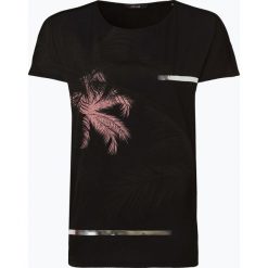 Opus - T-shirt damski – Sino Print, czarny. Niebieskie t-shirty damskie Opus, w paski, bez kołnierzyka. Za 99,95 zł.