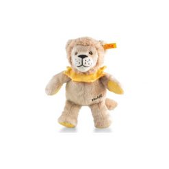 Steiff Maskotka Lew Leon, 22 cm, kolor beżowo-żółto-pomarańczowy. Żółte przytulanki i maskotki marki Steiff, z materiału. Za 139,00 zł.