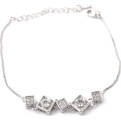 Bransoletki damskie: Pozłacana bransoletka z kryształkami Swarovski