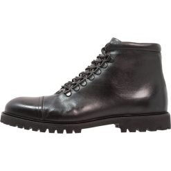 Buty zimowe męskie: Zign Botki sznurowane black