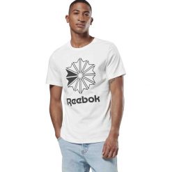 KOSZULKA REEBOK CLASSIC BIG LOGO (L). Koszulki męskie Reebok, m, bez wzorów, retro, bez kołnierzyka, bez rękawów. W wyprzedaży za 99,99 zł.