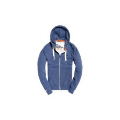 Bluzy Superdry Orange Label Ziphood. Niebieskie bluzy męskie Superdry, xl, bez wzorów, bez kołnierzyka, bez rękawów, bez kaptura. Za 348,62 zł.