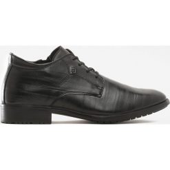 Czarne Botki Purono. Czarne buty wizytowe męskie Born2be, na sznurówki. Za 129,99 zł.