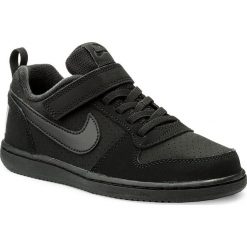 Buty NIKE - Court Borough Low (PSV) 870025 001 Black/Black. Czarne półbuty chłopięce Nike, na rzepy. W wyprzedaży za 139,00 zł.