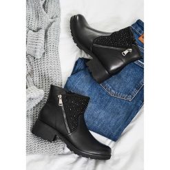 Czarne Botki Paris Love. Czarne buty zimowe damskie vices. Za 99,99 zł.