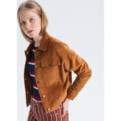 Sztruksowa kurtka - Beżowy. Brązowe kurtki damskie marki Cropp, s, ze sztruksu. Za 119,99 zł.