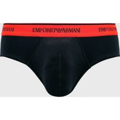 Emporio Armani - Slipy. Czarne slipy męskie Emporio Armani, s, bez wzorów, z elastanu. W wyprzedaży za 79,90 zł.