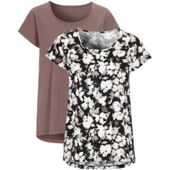 Cellbes Bluzka 2 Pack beżowy we wzory szarobrązowy female beżowy/ze wzorem 54/56. Brązowe bluzki damskie Cellbes, bez wzorów, z bawełny, bez kołnierzyka. Za 139,00 zł.