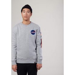 BLUZA SPACE SHUTTLE SWEATER GREY HEATHER. Szare bejsbolówki męskie Alpha Industries. Za 319,99 zł.