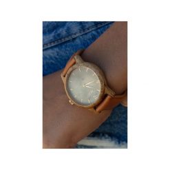 DREWNIANY ZEGAREK DAMSKI SLIM 38 N102. Szare zegarki damskie marki Neatbrand, srebrne. Za 649,00 zł.