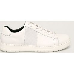 Calvin Klein - Buty skórzane. Czarne sneakersy męskie Calvin Klein, ze skóry, na sznurówki. Za 599,90 zł.