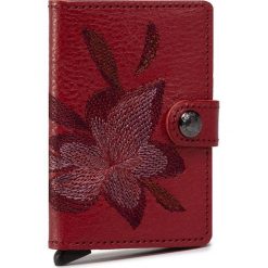 Mały Portfel Damski SECRID - Miniwallet MSt Stitch Magnolia Rose 1. Czerwone portfele damskie Secrid, bez wzorów, ze skóry. Za 339,00 zł.