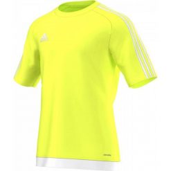 T-shirty męskie: Adidas Koszulka piłkarska męska Estro 15 żółty-biała r. L (S16160)