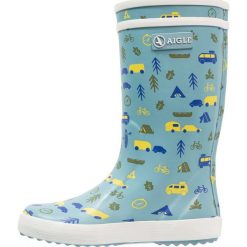 Buty zimowe damskie: Aigle LOLLY POP KID Kalosze nileblue/wildcamp