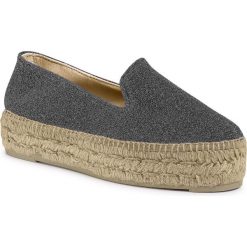 Espadryle MANEBI - Slippers D F 4.0 D0 Dark Silver. Szare espadryle damskie Manebi, bez wzorów, z tworzywa sztucznego, bez obcasa, na płaskiej podeszwie. W wyprzedaży za 329,00 zł.