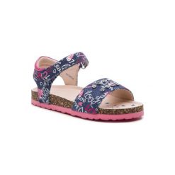 NELLI BLU CM170817-48. Niebieskie sandały dziewczęce Nelli Blu, ze skóry ekologicznej, bez zapięcia. Za 59,99 zł.