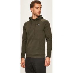 Under Armour - Bluza. Zielone bluzy męskie Under Armour, xl, bez wzorów, z bawełny, z kapturem, bez rękawów, z kapturem. W wyprzedaży za 159,90 zł.