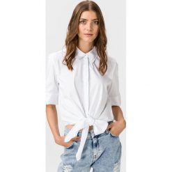 TWINSET Koszula Biały. Białe bluzki damskie Twinset, s, bez wzorów, z elastanu, bez kołnierzyka, z krótkim rękawem. Za 619,95 zł.