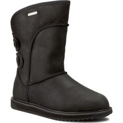 Buty EMU AUSTRALIA - Charlotte Leather W11248 Black. Czarne kowbojki damskie EMU Australia, z nubiku, na niskim obcasie. W wyprzedaży za 599,00 zł.