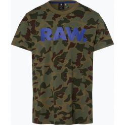 G-Star - T-shirt męski, zielony. Zielone t-shirty męskie marki G-Star, m, z nadrukiem, eleganckie, bez kołnierzyka. Za 169,95 zł.