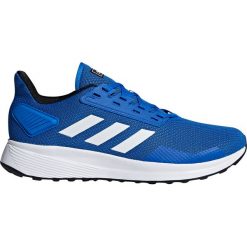 Buty adidas Duramo 9 M Niebieskie. Niebieskie buty sportowe męskie Adidas, na wiosnę, z materiału, bez zapięcia, do biegania. Za 199,99 zł.