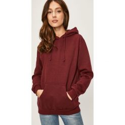 Answear - Bluza. Brązowe bluzy damskie ANSWEAR, s, bez wzorów, z bawełny, bez rękawów, z kapturem. W wyprzedaży za 79,90 zł.