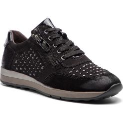 Sneakersy JANA - 8-23612-21 Black 001. Czarne półbuty damskie marki Jana, z zamszu. W wyprzedaży za 179,00 zł.