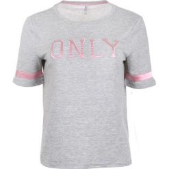 ONLY Ladies T-shirt Mia S / S Tylko Logo Top Jrs Lekki Grey Melange (rozmiar S). Szare koszulki damskie ONLY, s, bez wzorów, bez kołnierzyka. W wyprzedaży za 58,00 zł.