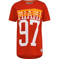 Koszulka "Hiasal" w kolorze czerwonym. Czerwone t-shirty chłopięce Vingino, z nadrukiem, z bawełny, bez rękawów. W wyprzedaży za 59,95 zł.