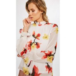 Vero Moda - Bluzka. Szare bluzki asymetryczne Vero Moda, l, z poliesteru, casualowe, z golfem. W wyprzedaży za 99,90 zł.