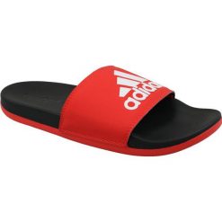 Adidas Adilette Comfort f34722 44,5 Czerwone. Czerwone kapcie męskie marki Adidas, ze skóry. W wyprzedaży za 129,99 zł.