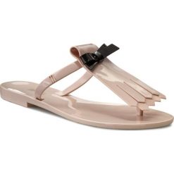 Japonki MELISSA - T Bar III Ad 31683 Light Pink 01276. Brązowe klapki damskie Melissa, bez wzorów, z tworzywa sztucznego, bez obcasa, na obcasie. W wyprzedaży za 139,00 zł.