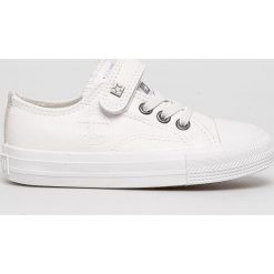 Big Star - Tenisówki dziecięce. Białe trampki dziewczęce BIG STAR, bez wzorów, z gumy, bez zapięcia. Za 99,90 zł.