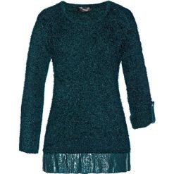 Swetry klasyczne damskie: Sweter bonprix głęboki zielony