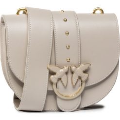 Torebka PINKO - Love Round Simply Fl 20201 PRR 1N20C5.Y5FF Beige D08. Brązowe listonoszki damskie Pinko, bez wzorów, ze skóry, bez dodatków. W wyprzedaży za 799,00 zł.