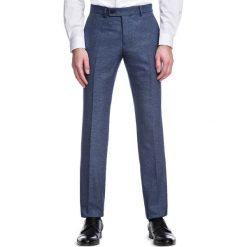 Spodnie LEONARDO GDGS900273. Niebieskie spodnie męskie Giacomo Conti, s, bez wzorów, z elastanu, eleganckie. Za 399,00 zł.