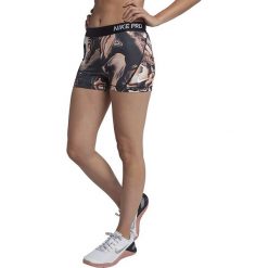 Bermudy damskie: spodenki termoaktywne damskie NIKE PRO 3IN PRINT SHORT / 890001-827 – NIKE PRO 3IN PRINT SHORT