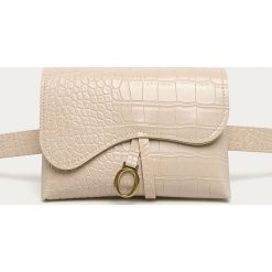 Answear Lab - Nerka. Brązowe nerki damskie Answear Lab, w paski, ze skóry ekologicznej, małe, bez dodatków. Za 59,90 zł.