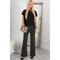 Ciemnoszare Spodnie Szwedy BB20854. Szare spodnie damskie Fasardi, s. Za 49,00 zł.
