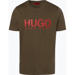 HUGO - T-shirt męski – Dolive, zielony. Zielone t-shirty męskie marki HUGO, m, z nadrukiem, z bawełny. Za 179,95 zł.