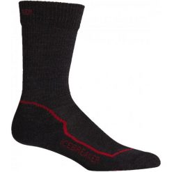 Icebreaker Skarpetki Trekkingowe Mens Hike+ Light Crew Jet Hthr/Red/Black Xl. Szare skarpetki męskie marki 4f, l, z elastanu, z długim rękawem. W wyprzedaży za 69,00 zł.
