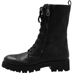 Botki damskie lity: SPM AKKIE Botki sznurowane black