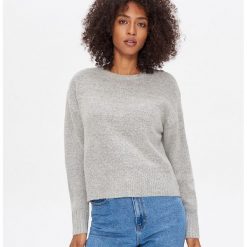 Sweter - Jasny szary. Szare swetry damskie House, s, bez wzorów, bez rękawów, bez kaptura. W wyprzedaży za 49,99 zł.