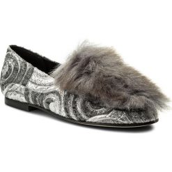 Mokasyny damskie: Lordsy HEGO’S MILANO – 1027 Circles Argento/Fur Bianco