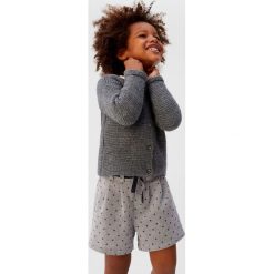 Mango Kids - Szorty dziecięce Carmin 80-104 cm. Szare spodenki dziewczęce Mango Kids, bez wzorów, z bawełny, casualowe. W wyprzedaży za 49,90 zł.