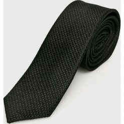 S. Oliver - Krawat. Czarne krawaty męskie s.Oliver BLACK LABEL, z jedwabiu. W wyprzedaży za 99,90 zł.