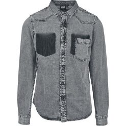 Koszule męskie: Urban Classics Denim Pocket Shirt Koszula szary