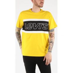 Levi's Koszulka Żółty. Żółte podkoszulki męskie Levi's®, s, z nadrukiem, z bawełny, z krótkim rękawem. Za 147,95 zł.