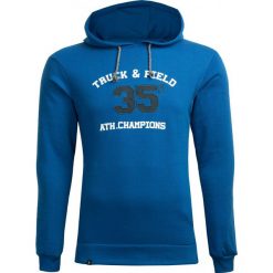 Bluza męska BLM602 - niebieski - Outhorn. Niebieskie bluzy męskie Outhorn, m, z kapturem. W wyprzedaży za 69,99 zł.
